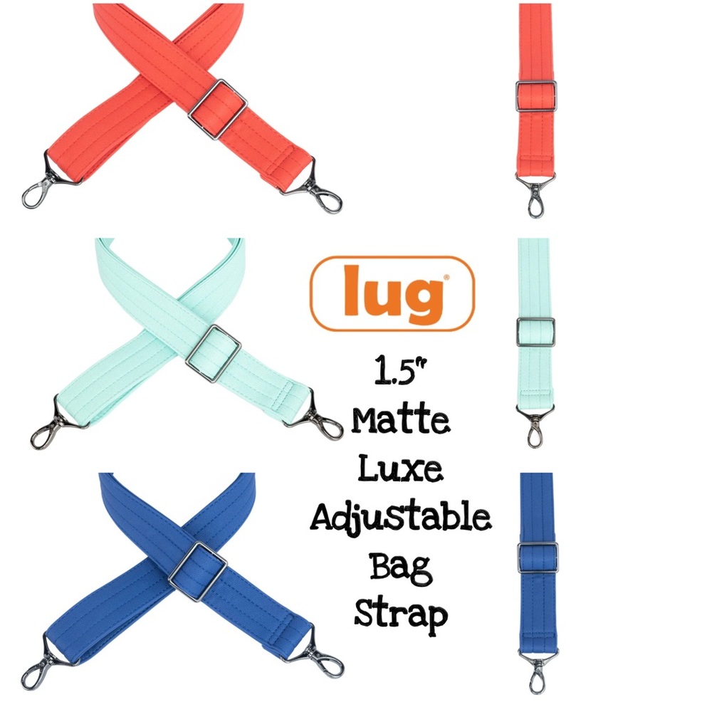 Lug Adjustable Matte Luxe 1.5” Bag Strap NWT